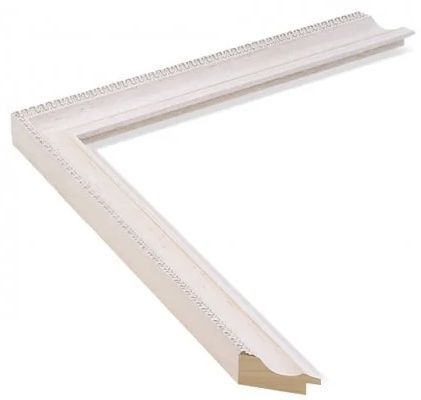 .052. CADRE AYOUS BLANC (35 x 27 mm) I-6214-1019